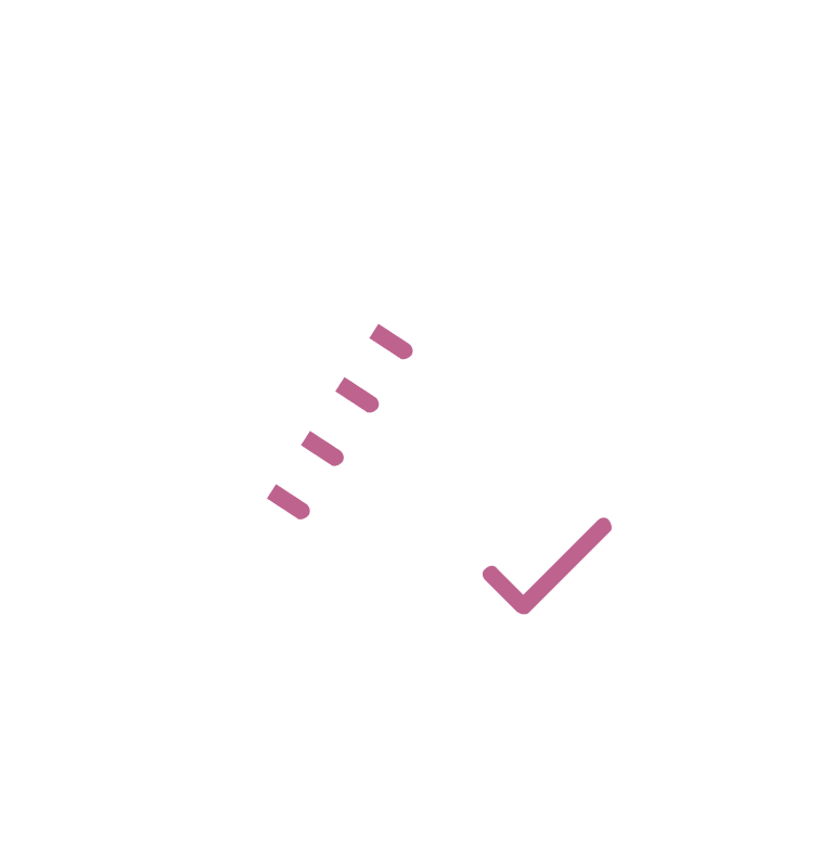 Needle and checkmark icon